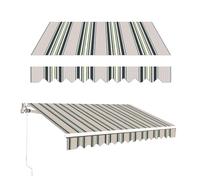 Ycbtps - Tessuto di ricambio per tenda da esterni, copertura arrotolabile in poliestere, 5,5 x 2,5 m, durevole, resistente alle intemperie, ideale per ombrelloni da terrazza