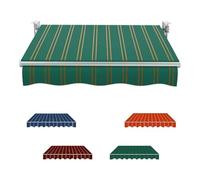 YCBTPS - Tessuto di ricambio per tenda da giardino manuale, 100% poliestere, 3,5 m e 4 m, verde, arrotolabile, copertura superiore di ricambio, 3 x 2,5 m