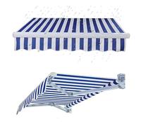 YCBTPS - Tessuto di ricambio per tenda da giardino retrattile, 3,5 m x 5,5 m, colore blu, 4 x 2 m, tessuto di ricambio per tenda da giardino