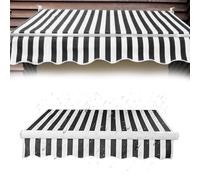 YCBTPS - Tettoia di ricambio per tenda da giardino, 3 x 2,5 m, 2,5 x 2 m, tessuto nero resistente, per tenda da balcone retrattile (4 x 3,5 m)
