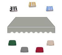 Ycbtps - Tettoia di ricambio per tenda da giardino, copertura retrattile, 300 x 250 cm (2 x 1,5 m), impermeabile, per giardino, terrazza, protezione mobili da esterno