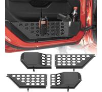 YCBTREE Scatola portaoggetti in metallo per porta anteriore Je-ep W-rangler JL, organizer per porta laterale, accessori Je-ep W-rangler, contenitore per porta Je-ep, nero, 2 pezzi
