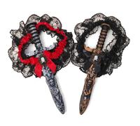 YCDKK Spada da pirata accessori da donna, 2 pezzi, accessori per costume da pirata da donna, giarrettiera con spada da pirata, pistola da pirata, Halloween, carnevale, cosplay, costume da pirata
