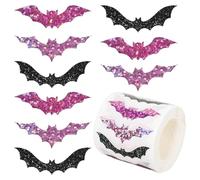 ycezw Adesivi per Halloween, pipistrelli adesivi decorativi per Halloween, impermeabili, decalcomanie per famiglia, giovani, ragazzi, amici, adolescenti