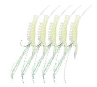 ycezw Ami da, 5 Pezzi Ami Per Crappie Con Gamberetti Fosforescenti, Esca Realistica Per In Acqua E Salata Lago Fiume Mare