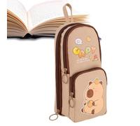 ycezw Astuccio per matite Animale Lindo, astuccio per matite, supporto fisso Carpincho Panda - Astuccio per penne ad alta capacità, astuccio per penne, marrone, Consulte la descripción, Vedere