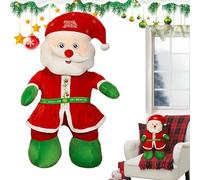 ycezw Babbo Natale Ballare, Babbo Natale Ballare, Bambola Di Babbo Natale Di Peluche 15,75 Pollici con Luci Colorate | Centro Tavolo Da Ballo E Canto per Bambini, Bambini E Ragazze, Natale