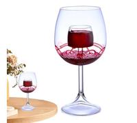 ycezw Bicchiere per caraffa da vino, bicchiere da vino con fontana, set di caraffa per bicchieri da vino e bicchiere per feste, casa, ufficio, hotel