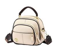 ycezw Borsa A Tracolla In Pelle Semplice,Borsa A Mano In Pelle Semplice,Borsa Da Viaggio A Spalla Alla Moda | Borse A Mano Per Donna Di Grande Capacità, Con Tracolla Cosmetica Regolabile, bianco