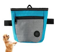ycezw Borsa da addestramento per cani, sacchetto per dolcetti per cani, sacchetto per dolcetti per passeggiata con chiusura magnetica - per allenamento per cucciolo con cintura, blu, Se