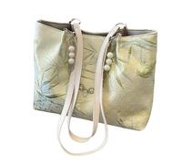 ycezw Borsa da donna casual - Brsa a mano testurizzata a spalla da donna Viaggio Organizzatore con catena di perle Per ragazze Custodia per accessori hardware da lavoro, (Protezione di stabilità ad a