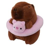 ycezw Capybara Key Chain In Plush, Capybara Key Chain, Super Nuoto 4 Pollici Capybara Ciondolo | Guardando Animali Realistici Chiave Per Annullare L'Anniversario Del Suo, rosa, Consulte la descripción