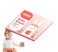 ycezw Carte educative ad alto contrasto ad alto contrasto | Carta per lo sviluppo sensoriale dello sviluppo del cervello carte di apprendimento per bambini ragazzi ragazze