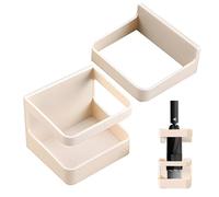 ycezw Cesto portaombrelli da parete per esterni, organizer salvaspazio per ingresso o corridoio, elegante supporto per ombrelli bianco, ideale per piccoli spazi, decorazione moderna per la casa