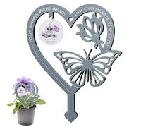 ycezw commemorativo a Farfalla | commemorativo da Giardino | Targhe Commemorative della Regina Elisabetta II, Decorazione da Giardino con Farfalle per Cortile, Patio e Esterno