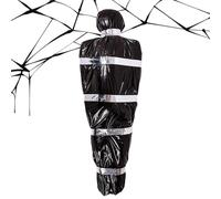 ycezw Corpse Body Bag Prop - Coperta di Wrap in tessuto, pezzo infestato di grandezza naturale | Display spaventoso per il cortile di Halloween, texture con una forma strana per gli angoli della casa