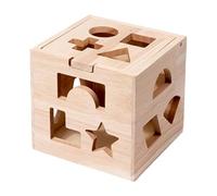 ycezw Cubo di classificazione Forme, Cambio Forma, di Legno Classificazione Giocattolo Sorter Cubes, Classici Giochi di Puzzle Giocattoli Educativi Colorati