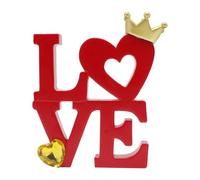 ycezw Decorazione da tavolo con segno d'amore, Decorazione da parete con segno d'amore - Segno da tavolo da dessert con lettera d'amore romantica rossa,Decorazione Lettera di San Valentino Per La