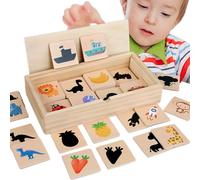 ycezw Gioco di Associazione di forme Prima Età - Gioco di Puzzle di Associazione di in Legno - Soluzione educativa di apprendimento Giocoso Frutta e Verdura per Ragazzi Ragazze Da 3 Anni Materna