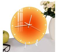 ycezw Lettore di Ora acrilico Decorativo - Dissolvenza a Colore, Timer artistico | Assemblaggio a Parete Tranquillo, Cerchio di Scia in Stile Moderno, Spazi da pranzo,