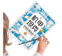 ycezw Libro di tracciamento per bambini, libri per bambini piccoli | Libro di trazioni animali in età prescolare - Giocattolo educativo per l'apprendimento degli animali da addestrare per disegnare