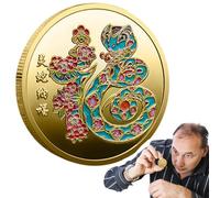 YCEZW Moneta 'Anno del Serpente 2025 - Moneta Cinese lunare della di Capodanno | Monete in Metallo per Il Festival di Primavera Cinese, Anno 2025 delle Monete da Collezione del Serpente