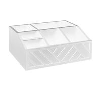 ycezw Organizer per bar da bancone - Organizer per palette in legno sul bancone della cucina - Capacità organizer divisa, accessori per bar caffè per capsule tazze cucchiaini zucchero