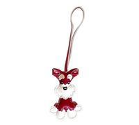 ycezw Ornamento Schnauzer - Ciondolo per cani, accessorio per borse | Simpatico animale con anello portachiavi e consistenza morbida utilizzata come accento decorativo o souvenir da collezione per