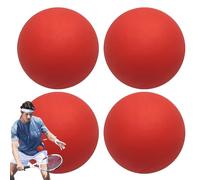 ycezw Palline da Squash da Allenamento per bambini - Palla di Rimbalzo in Gomma ad Alta Visibilità 4 Pezzi Mini Sfere Sportive | Palle di Pratica per Principianti per la Coordinazione Mano-,