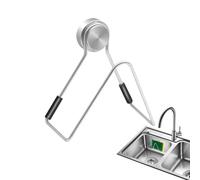 ycezw Porta spugna magnetica, porta spugna per lavello da cucina,Porta spugna magnetica in acciaio inossidabile per lavello da cucina | Scolapiatti per asciugare spugna abrasiva, per l'organizzazione