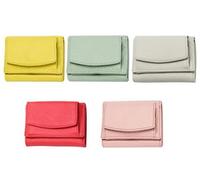 ycezw Portafoglio pieghevole - Small Card Wallet Femme, frode Carte Portafoglio Pieghevole | Small Compact Bifold Luxury Leather Pocket Wallet Borsa per Carte di credito, Carte, bianco, Se référer au