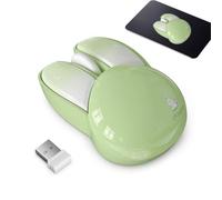 ycezw Puntatore da tavolo wireless Bunny - Mouse ergonomico silenzioso con clics silenzioso, a batteria a forma di piccoli animali Kawaii, periferiche per notebook | Regali estetici per bambini, s