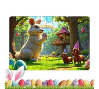 ycezw Puzzle di Pasqua per adulti,Puzzle di Pasqua - Simpatico Puzzle Coniglietto | Decorazione domestica, Immagine del modello del coniglio, decorazione natalizia, Forniture di Pasqua