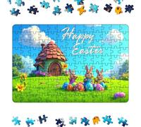 ycezw Puzzle di Pasqua,Puzzle di Pasqua - Simpatico Puzzle Coniglietto - Decorazione domestica, Immagine del modello del coniglio, decorazione natalizia, Forniture di Pasqua del fumetto