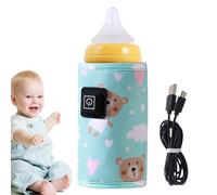 ycezw Scaldalatte per riscaldatore di bottiglia maniglia - 3 TEMP regolabile bottiglia auto regolabile,Maniglia di protezione leggera, radiatore ricaricabile del latte materno per bambini,