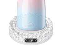 ycezw Scaldasalatte da scrivania, riscaldatore da 60 W, a forma di , riscaldatore per tazze, scaldabagno regolabile, sottobicchiere