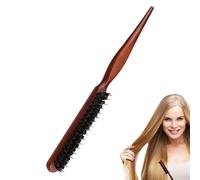 ycezw Spazzola per capelli a setola, spazzola per capelli lisciante per capelli - spazzola per capelli da donna, spazzola per capelli con manico in legno a setole naturali, spazzola lisciante per tipi