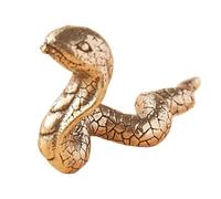 ycezw Statua di serpente in ottone,Statuina di serpente in ottone | Decorazione di scultura di animali domestici vintage del tè,Collezionismo decorativo di sculture di animali, decorazioni retrò