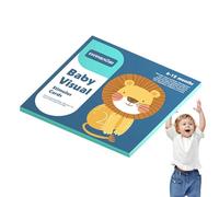 ycezw Stimolazione visiva | Carte educative ad alto contrasto - Carta per lo sviluppo sensoriale dello sviluppo del cervello carte di apprendimento per bambini ragazzi ragazze