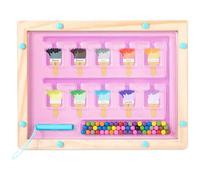 ycezw Tabella di attività di puzzle in legno, giocattolo di selezione dei colori magnetici | divertente gioco di conteggio | Giocattoli di apprendimento per bambini piccoli, gioco da tavolo abbinato