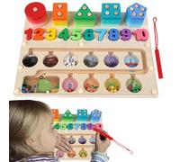 ycezw Valutazione dei Giocattoli per i bambini piccoli, Labirinto di conteggio magnetico | Gioco da Tavolo Labirinto Magnetico Giocattoli a Gioco di conteggio Interattivo - Scheda Attività