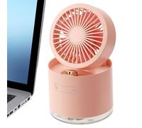 ycezw Ventilatore da viaggio regolabile - mini ventilatore con alimentazione USB, design da tavolo staccabile | Ventilatore da tavolo personale portatile con funzionalità leggera per uffici