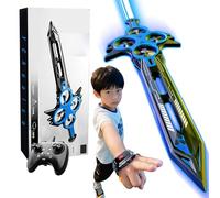 YChoolco 2025 Evocazione con Spada Volante Drone Giocattolo Controllo tramite gesti o maniglia Capovolgimento acrobatico a 360°, Sollevamento con un solo pulsante Regalo aeroplano telecomandato(Blue)