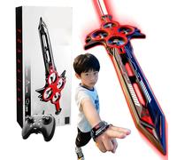 YChoolco 2025 Evocazione con Spada Volante Drone Giocattolo Controllo tramite gesti o maniglia Capovolgimento acrobatico a 360°, Sollevamento con un solo pulsante Regalo aeroplano telecomandato(Red)