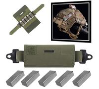 YChoolco Borsa contrappeso for Casco tattico Borsa contrappeso NVG con Cinque Blocchi di Contrasto for Casco da Paintball Ops Fast Airsoft(RG)