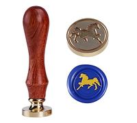 Ychostamp Timbro a cera di cavallo 2,5 cm Timbro a cera animale vintage Il cavallo celtico simbolo della vittoria