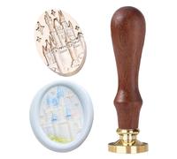 Ychostamp Timbro per ceralacca con castello - Magic House, design retrò 3D per diari, lettere, scrapbooking, confezioni regalo