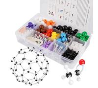 YCHOULEK Kit modello molecolare, 444 pezzi, set di chimica molecolare organica, kit di modello atomico per lezioni di chimica, kit di costruzione di strutture molecolari, regalo scientifico Ochem per