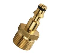 YCHUCH 1. Adattatore ad innesto rapido in ottone resistente per idropulitrici da 6,35 mm e utensili per tubi da giardino, rondella ad alta pressione si collega rapidamente