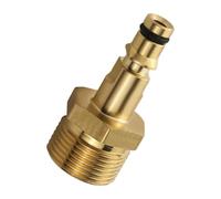 YCHUCH 1. Adattatore ad innesto rapido in ottone resistente per idropulitrici da 6,35 mm e utensili per tubi da giardino, rondella ad alta pressione si collega rapidamente